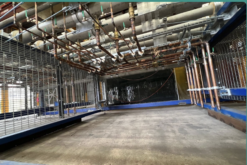 Overhead Heating & Chilled Water Pipework