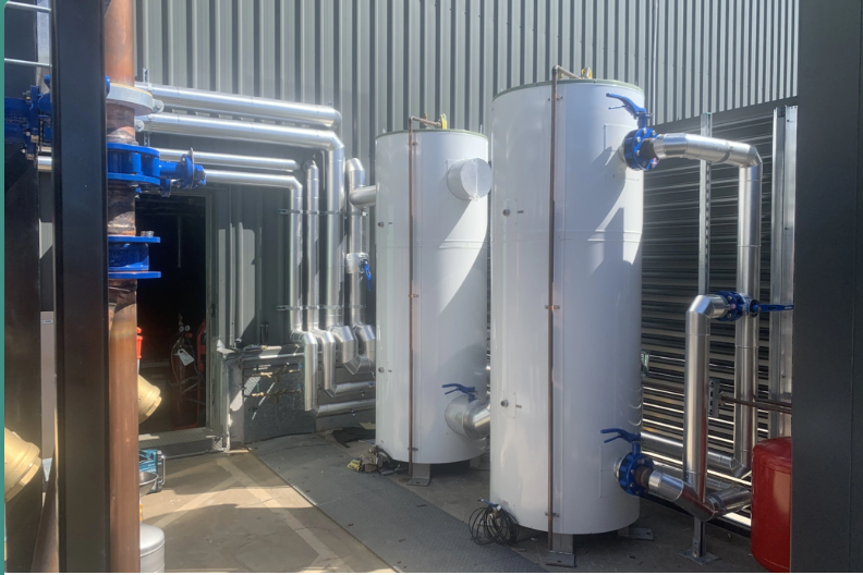 External Hot Water Plant Installation